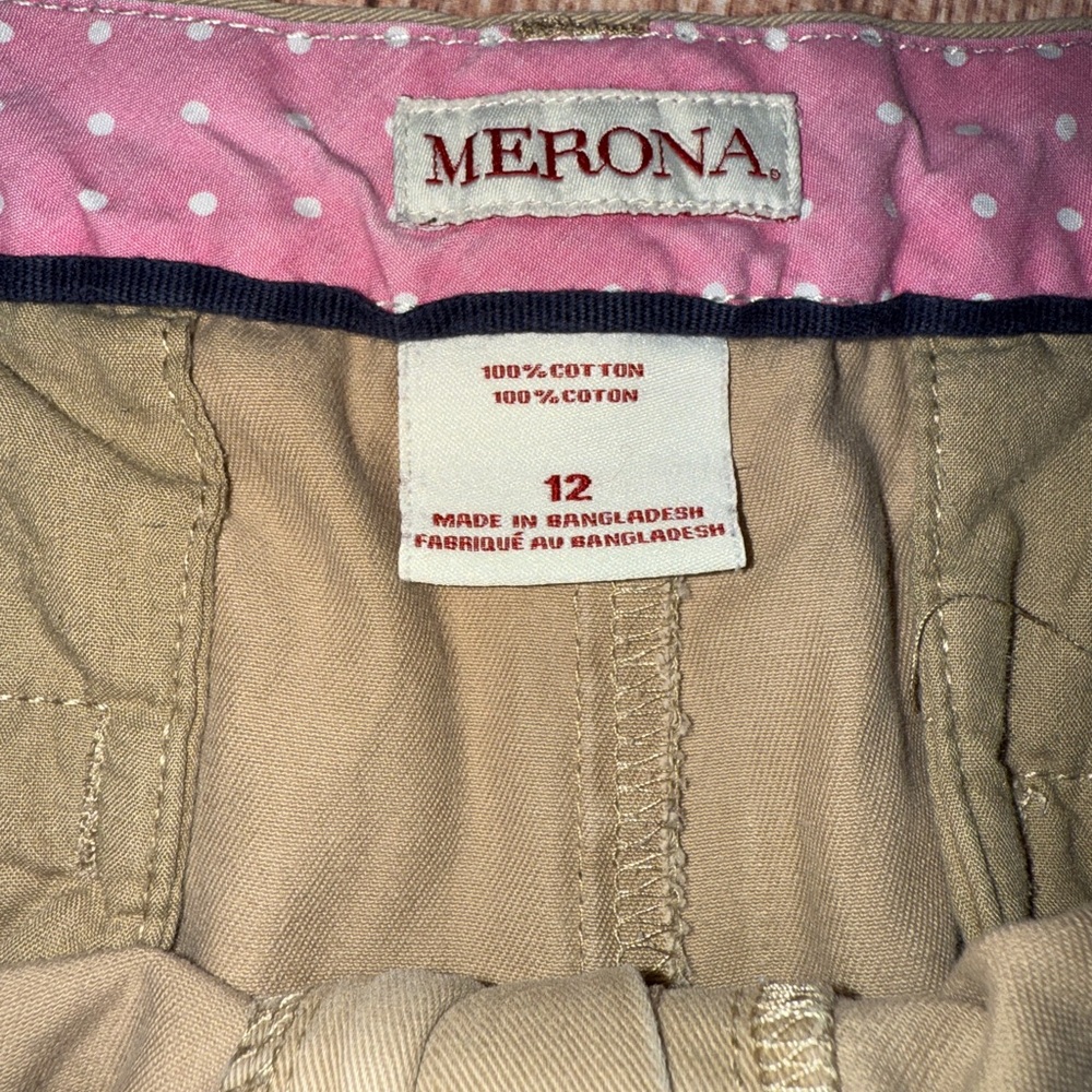 Merona Khaki Shorts - Picture 2 of 3